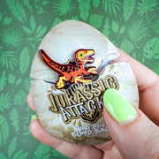 Jurassic Attack! Blind Bag Compsognathus Enamel Pin - Versiris - Art by Versiris