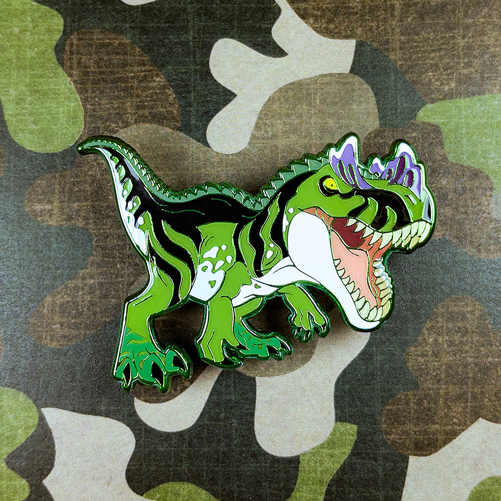 Jurassic Attack! Ceratosaurus Enamel Pin - Versiris - Art by Versiris