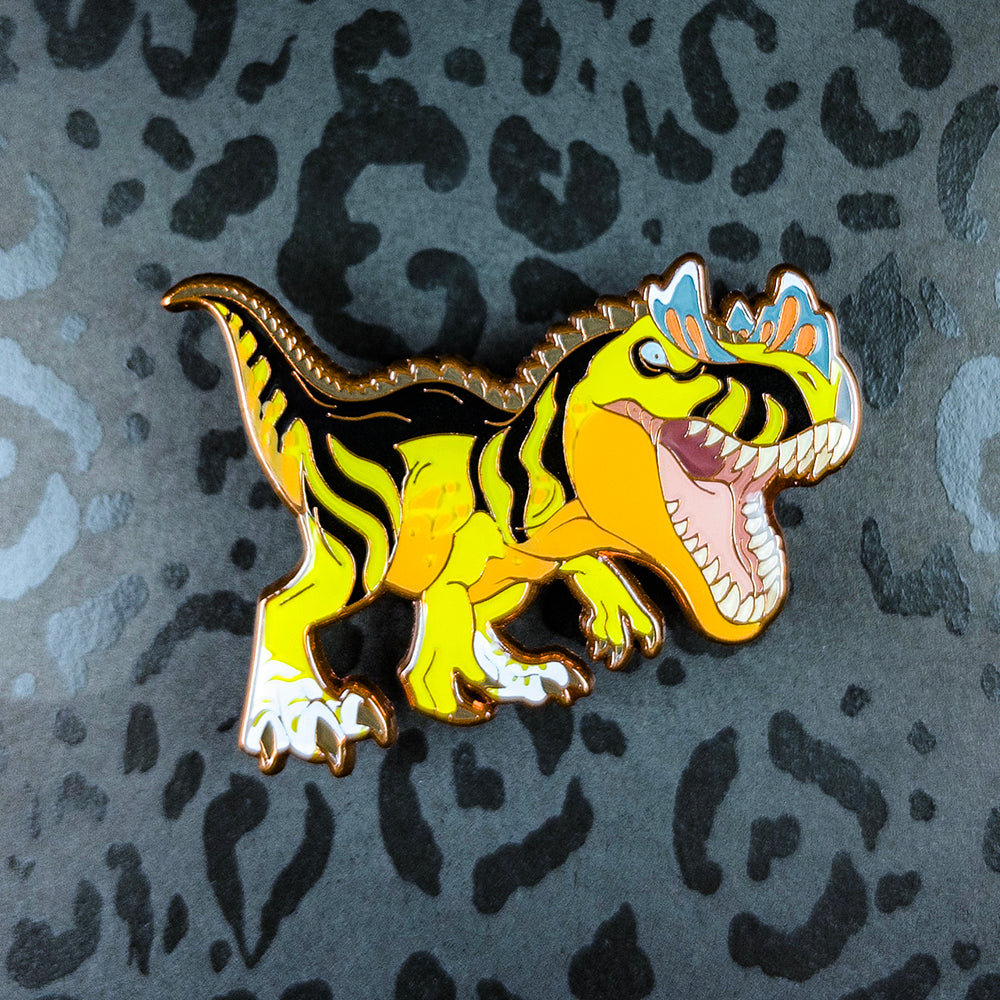 Jurassic Attack! Ceratosaurus Enamel Pin - Versiris - Art by Versiris