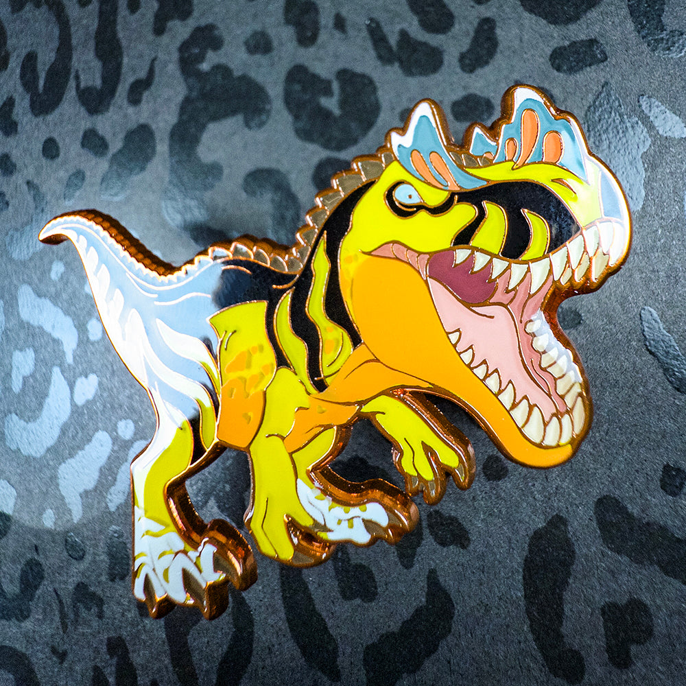 Jurassic Attack! Ceratosaurus Enamel Pin - Versiris - Art by Versiris