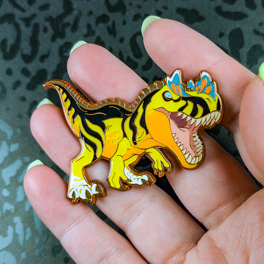 Jurassic Attack! Ceratosaurus Enamel Pin - Versiris - Art by Versiris