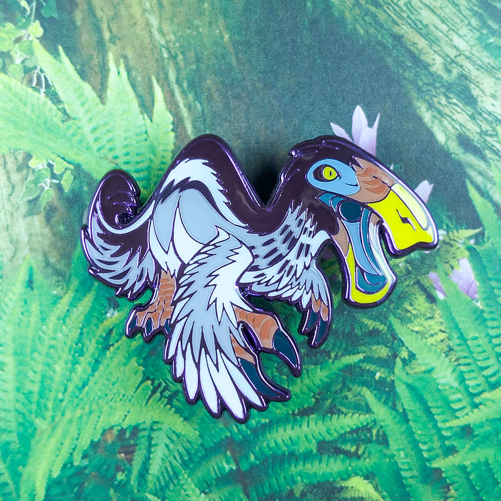 Jurassic Attack! Deinocheirus Enamel Pin - Versiris - Art by Versiris