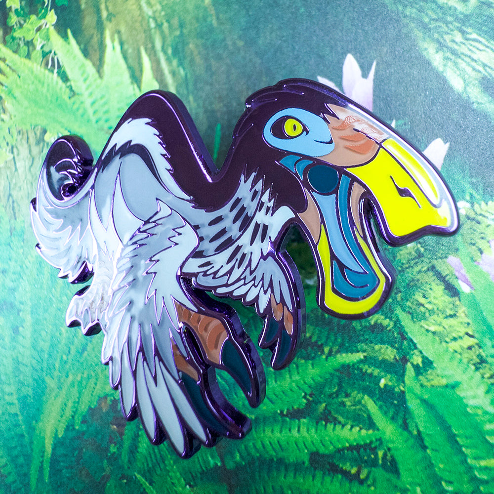 Jurassic Attack! Deinocheirus Enamel Pin - Versiris - Art by Versiris