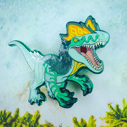 Jurassic Attack! Dilophosaurus Enamel Pin - Versiris - Art by Versiris