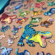 Jurassic Attack! Cassowary Enamel Pin - Versiris - Art by Versiris