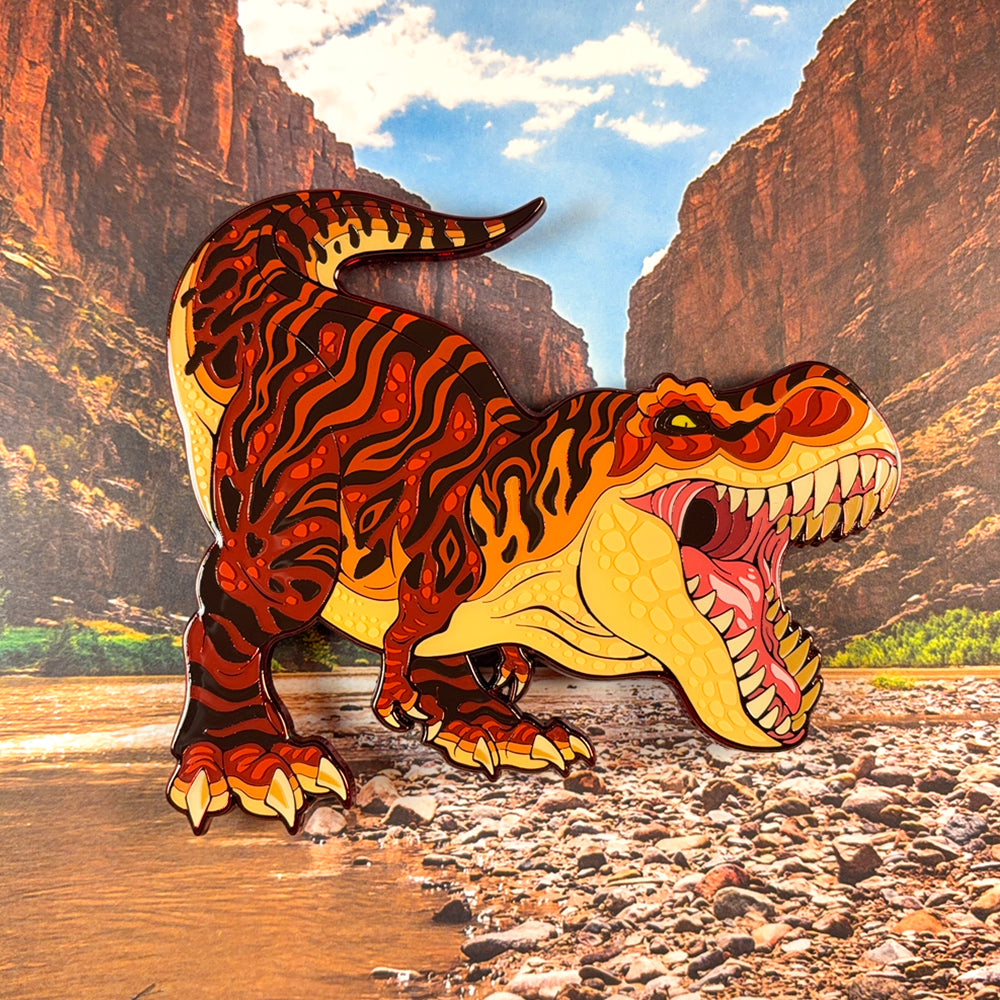 Giant T-Rex OVERSIZE Enamel Pin - Versiris - Art by Versiris