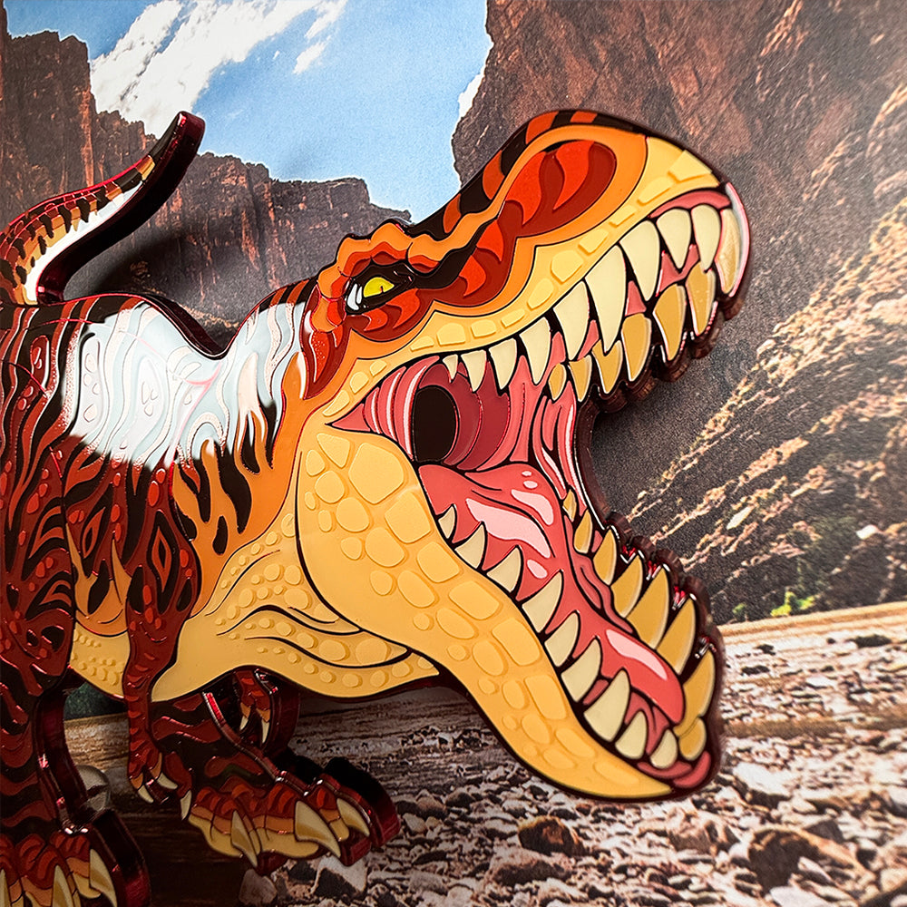Giant T-Rex OVERSIZE Enamel Pin - Versiris - Art by Versiris