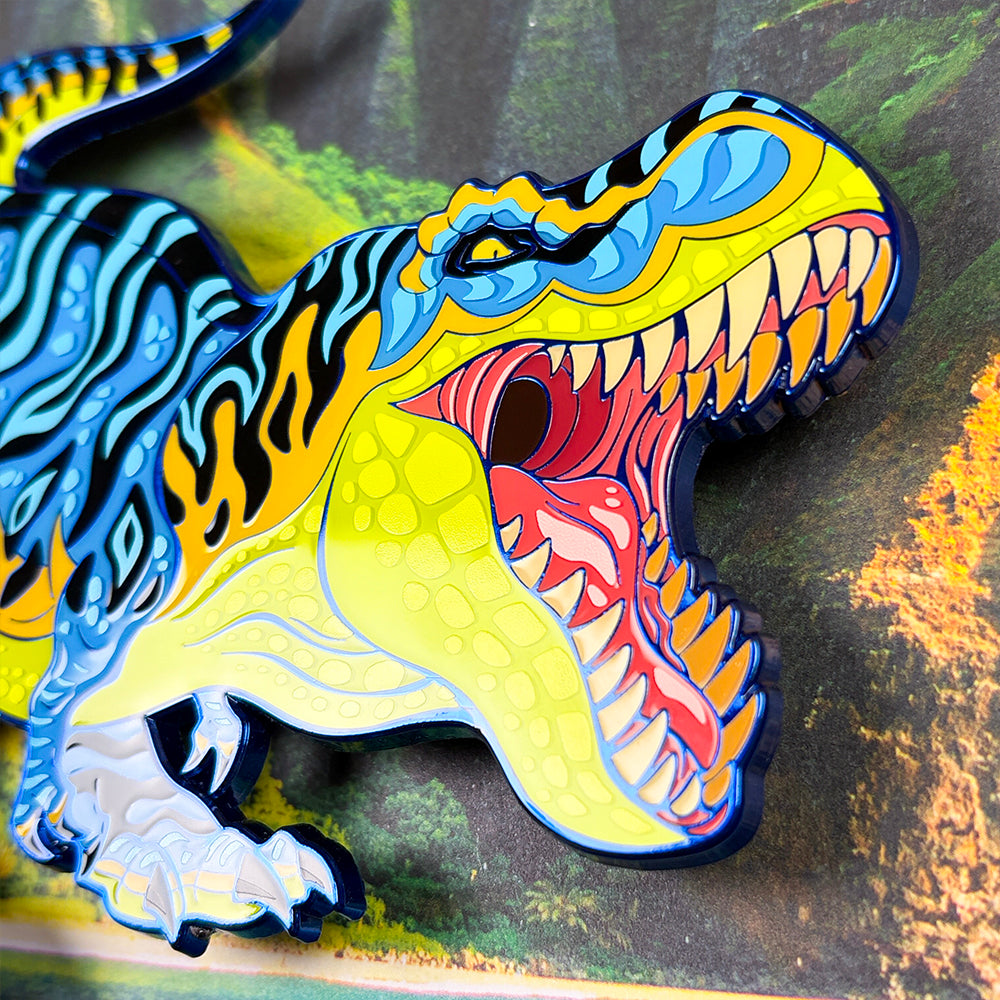 Giant T-Rex OVERSIZE Enamel Pin - Versiris - Art by Versiris