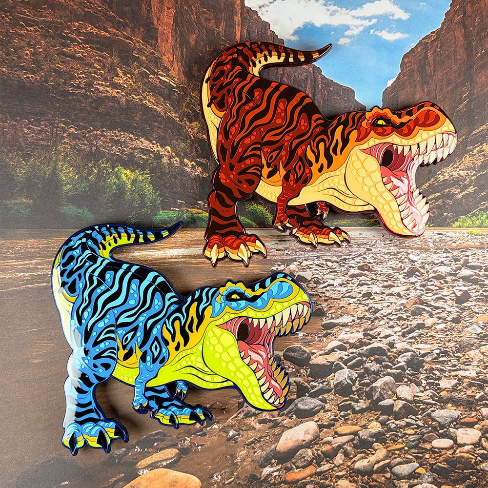 Giant T-Rex OVERSIZE Enamel Pin - Versiris - Art by Versiris