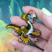 Jurassic Attack! Gigantoraptor Enamel Pin - Versiris - Art by Versiris