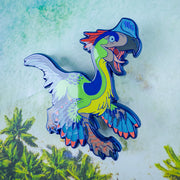 Jurassic Attack! Gigantoraptor Enamel Pin - Versiris - Art by Versiris