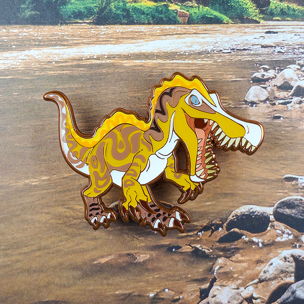 Jurassic Attack! Suchomimus Enamel Pin - Versiris - Art by Versiris