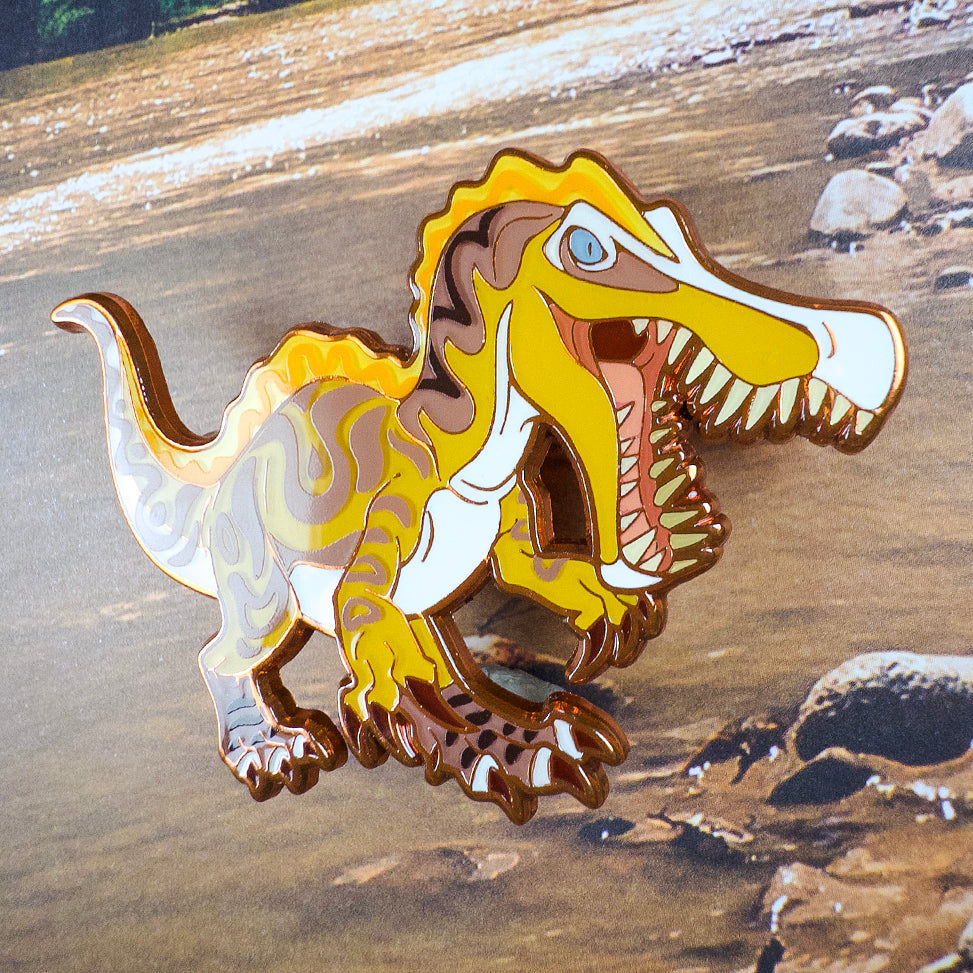 Jurassic Attack! Suchomimus Enamel Pin - Versiris - Art by Versiris