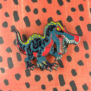 Jurassic Attack! Suchomimus Enamel Pin - Versiris - Art by Versiris