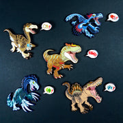 Jurassic Attack! Dino Speech Bubble Mini Filler Pins - Versiris - Art by Versiris