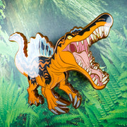 Jurassic Attack! Spinosaurus Enamel Pin - Versiris - Art by Versiris