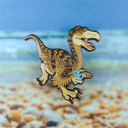 Jurassic Attack! Struthiomimus Enamel Pin - Versiris - Art by Versiris