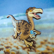 Jurassic Attack! Struthiomimus Enamel Pin - Versiris - Art by Versiris