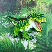 Jurassic Attack! Tyrannosaurus Rex Enamel Pin - Versiris - Art by Versiris