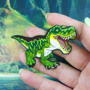 Jurassic Attack! Tyrannosaurus Rex Enamel Pin - Versiris - Art by Versiris