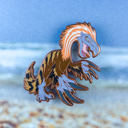 Jurassic Attack! Therizinosaurus Enamel Pin - Versiris - Art by Versiris