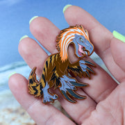 Jurassic Attack! Therizinosaurus Enamel Pin - Versiris - Art by Versiris