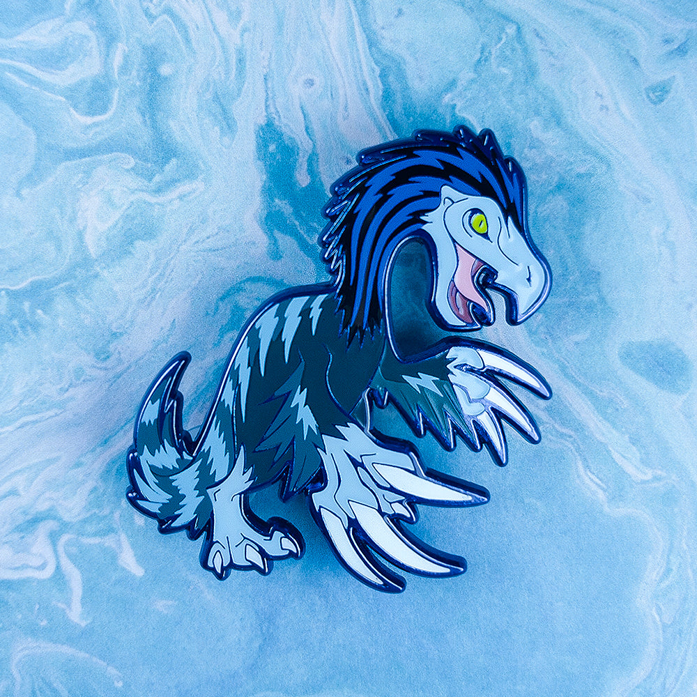 Jurassic Attack! Therizinosaurus Enamel Pin - Versiris - Art by Versiris