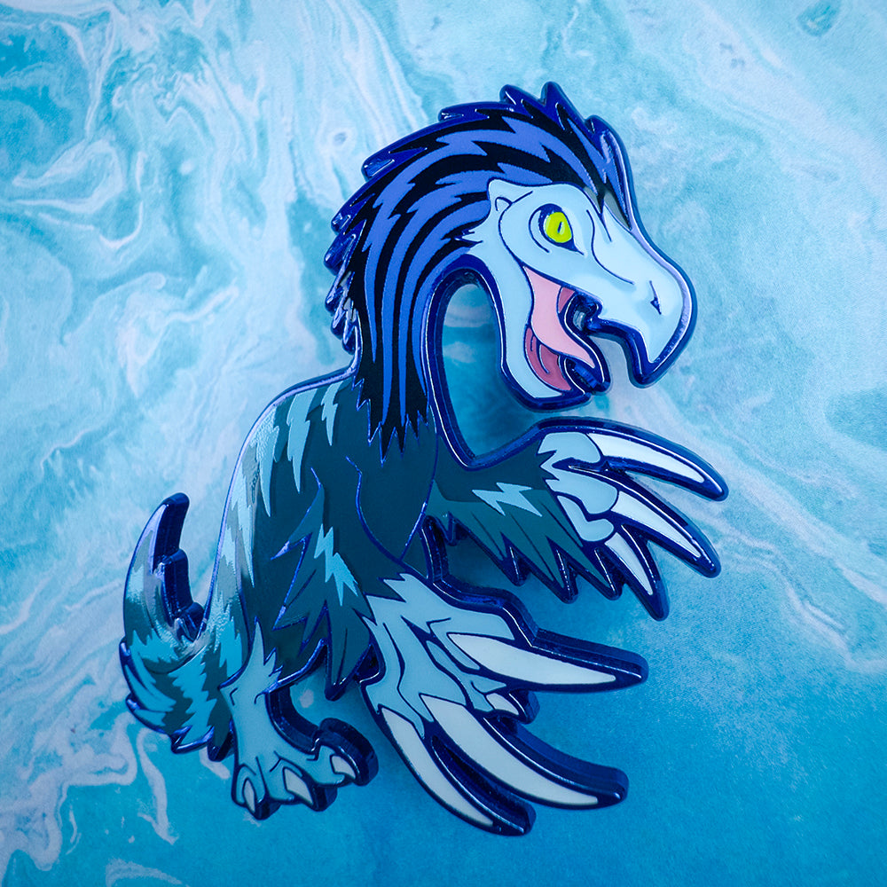 Jurassic Attack! Therizinosaurus Enamel Pin - Versiris - Art by Versiris