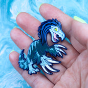 Jurassic Attack! Therizinosaurus Enamel Pin - Versiris - Art by Versiris