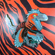 Jurassic Attack! Utahraptor Rex Enamel Pin - Versiris - Art by Versiris