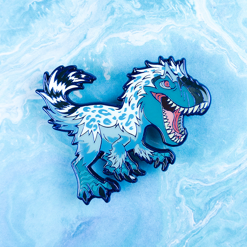 Jurassic Attack! Yutyrannus Rex Enamel Pin - Versiris - Art by Versiris