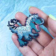 Jurassic Attack! Yutyrannus Rex Enamel Pin - Versiris - Art by Versiris