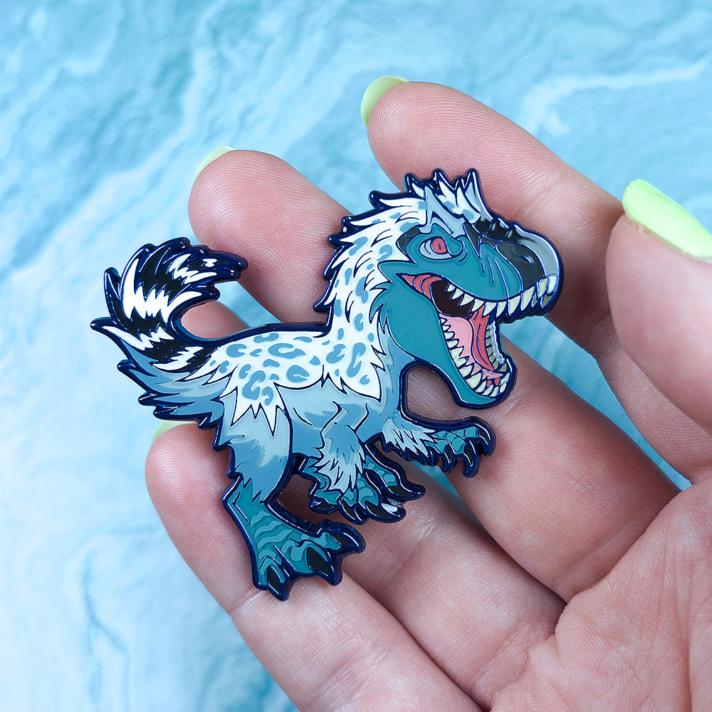 Jurassic Attack! Yutyrannus Rex Enamel Pin - Versiris - Art by Versiris
