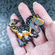 Jurassic Attack! Yutyrannus Rex Enamel Pin - Versiris - Art by Versiris