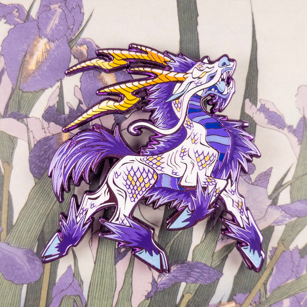 Kirin Enamel Pin [ Sunset Mist ]