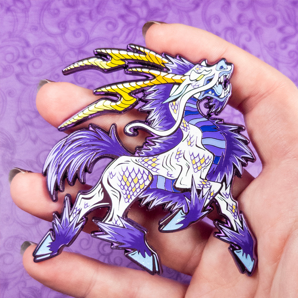 Kirin Enamel Pin [ Sunset Mist ]