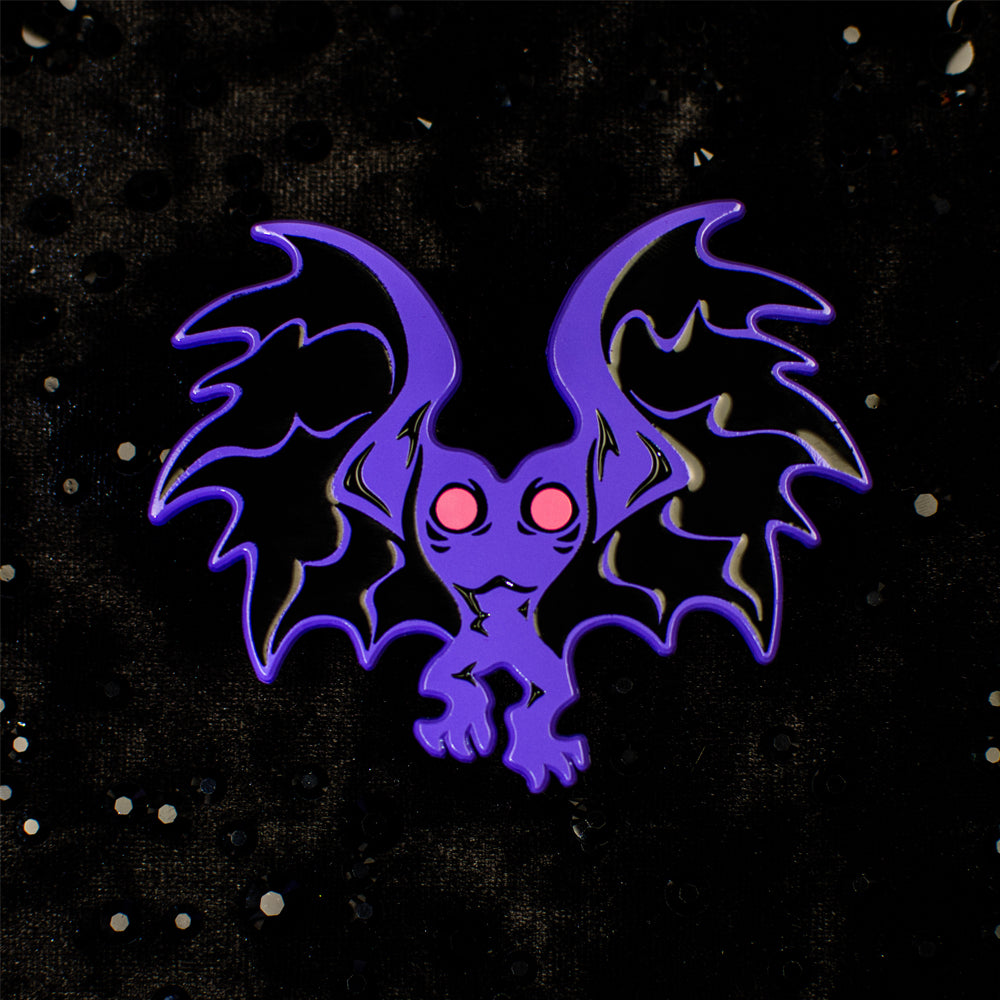 Neon Cryptids Mothman Enamel Pin - Versiris - Art by Versiris