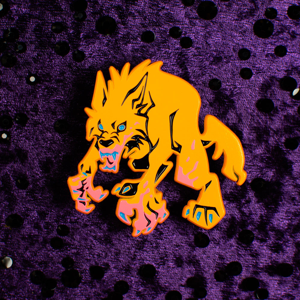 Neon Cryptids Beast of Bray Road Enamel Pin