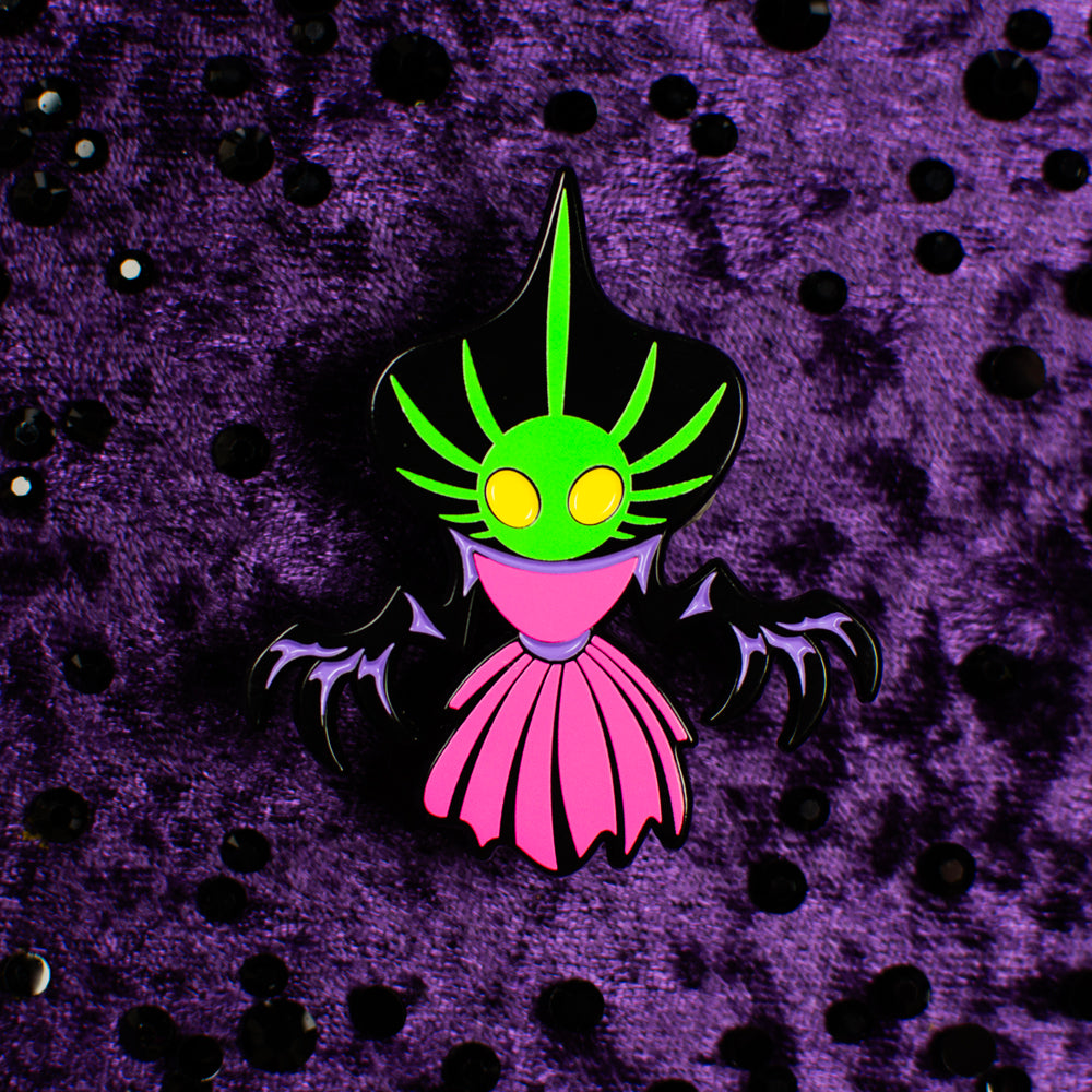 Neon Cryptids Flatwoods Monster Enamel Pin