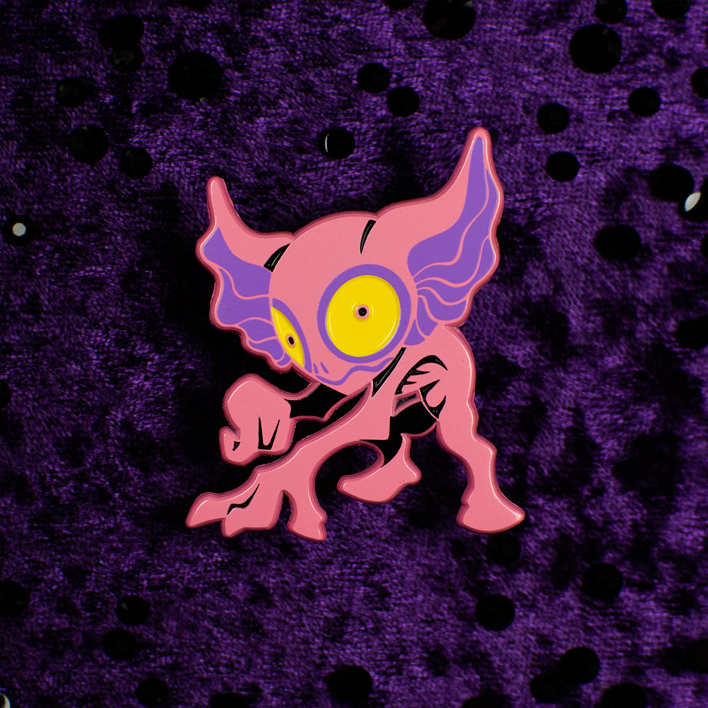 Neon Cryptids Hopkinsville Goblin Enamel Pin - Versiris - Art by Versiris