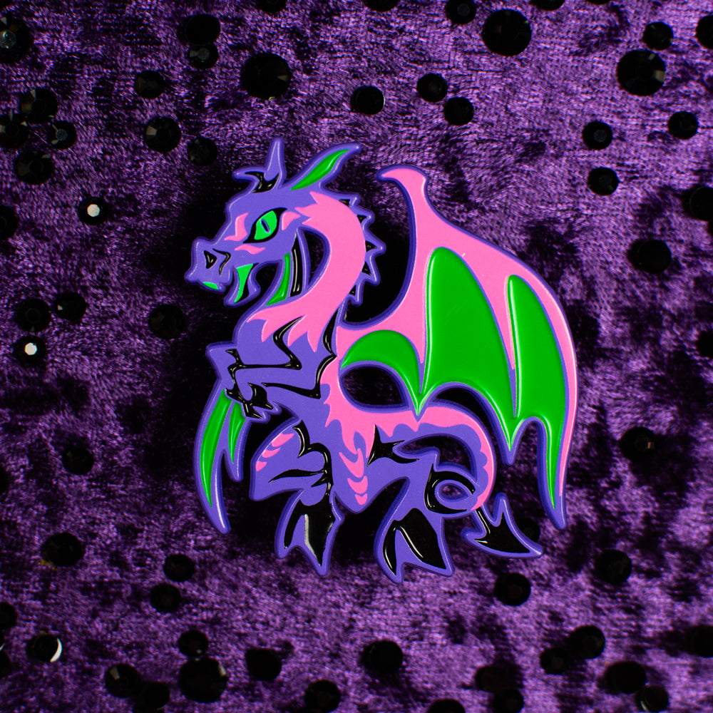 Neon Cryptids Jersey Devil Enamel Pin