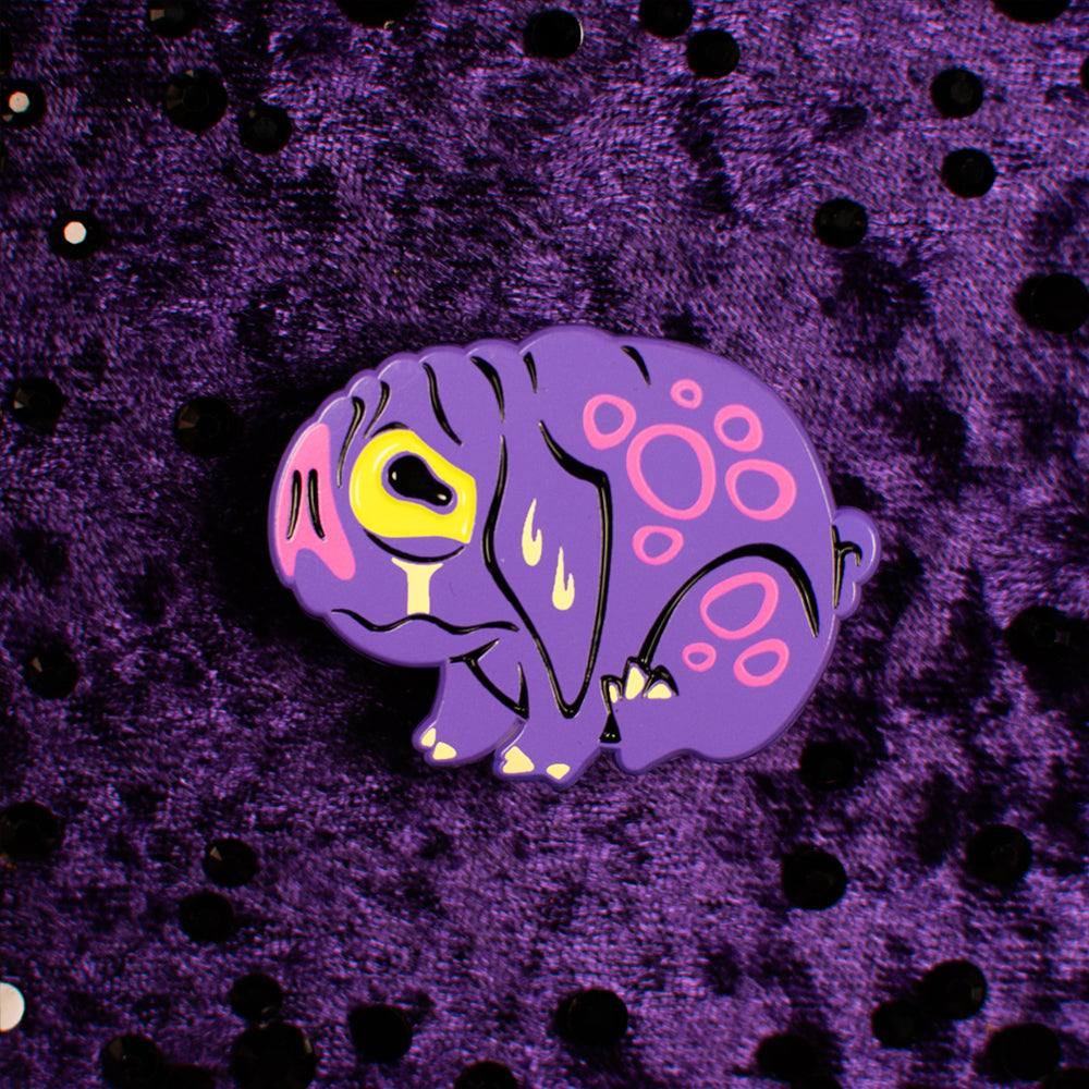 Neon Cryptids Squonk Enamel Pin - Versiris - Art by Versiris
