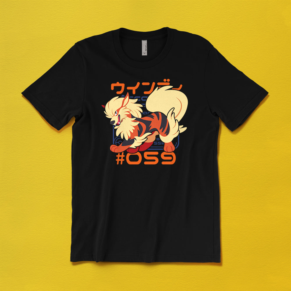 Pokedex Arcanine T-Shirt - Versiris - Art by Versiris