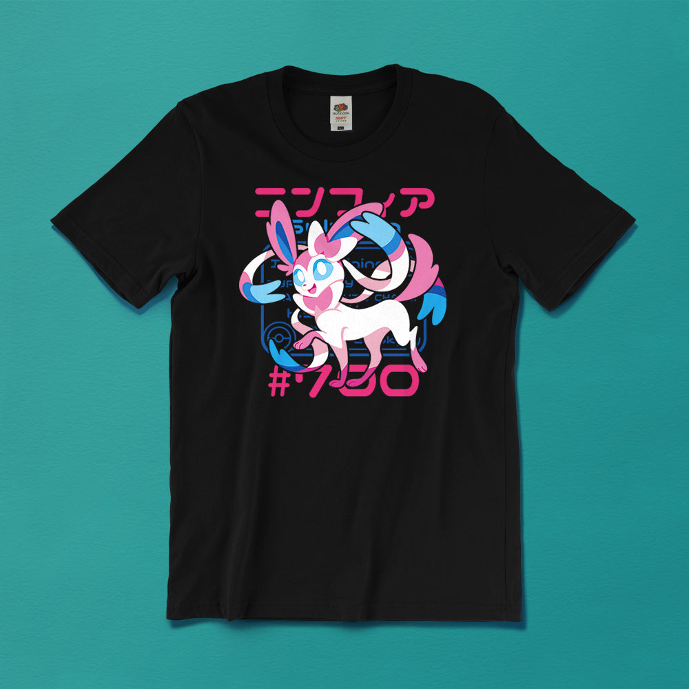 Pokedex Sylveon T-Shirt - Versiris - Art by Versiris