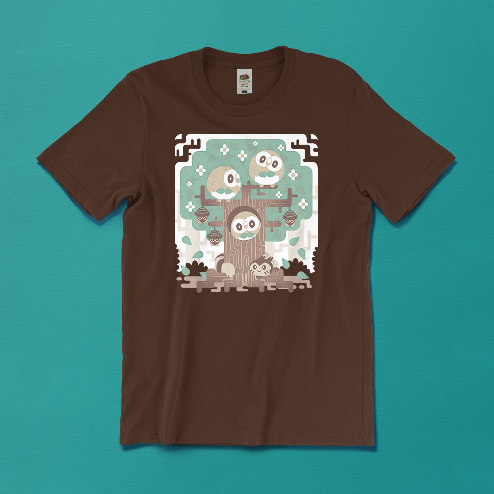 Rowlet Woods T-Shirt - Versiris - Art by Versiris