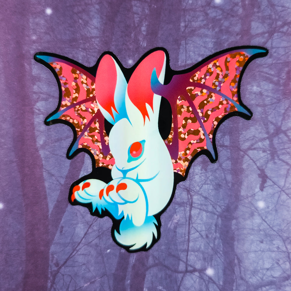 Bat Bunny Sticker - Versiris - Art by Versiris