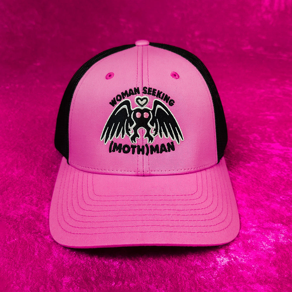 Woman Seeking Mothman Trucker Hat - Versiris - Art by Versiris