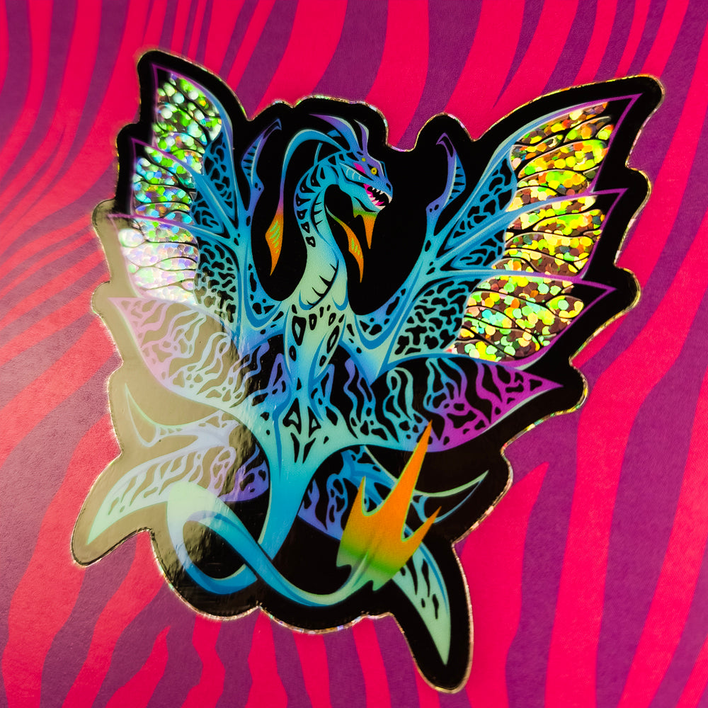Glittery Banshee Sticker - Versiris - Art by Versiris