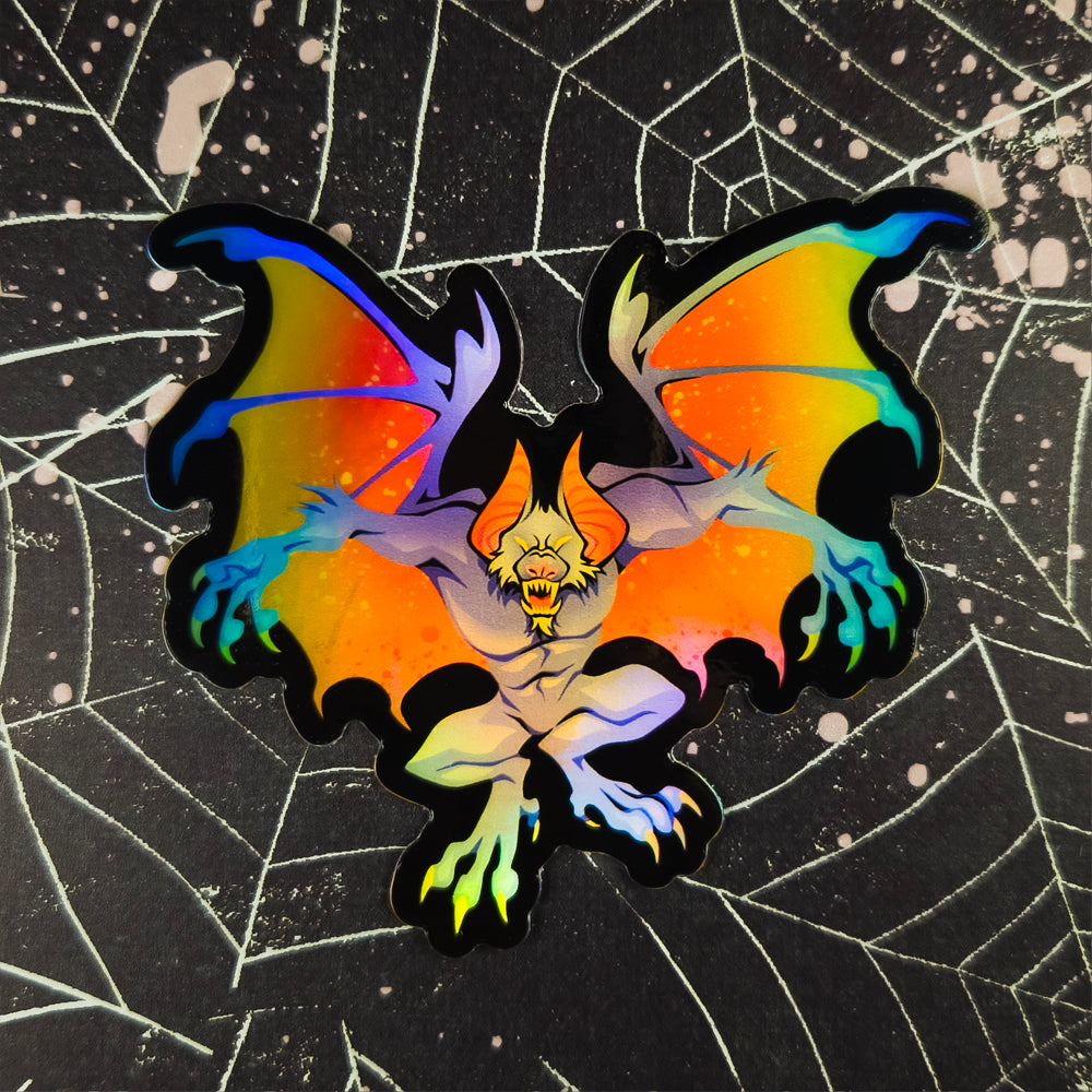 Batsquatch Sticker - Versiris - Art by Versiris