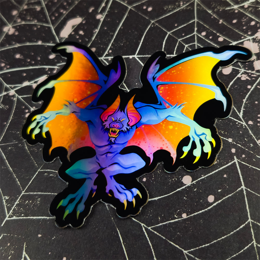 Batsquatch Sticker - Versiris - Art by Versiris